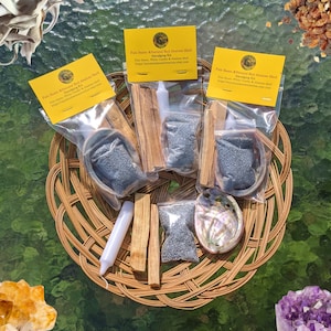 Smudge kit smudging abalone shell house blessing cleansing housewarming gift