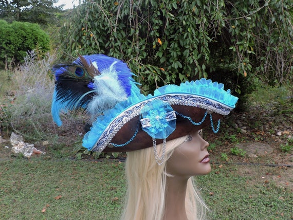 Blue pirate hat Clearance