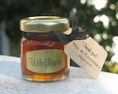 Honey in 2 oz Jars - Wildflower Honey Favors - Bridal Shower, Baby Shower, Bee Theme, Wedding Favor