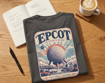 Retro EPCOT Future World Shirt | Vintage Spaceship Earth Graphic Tee | Comfort Colors Unisex T-Shirt
