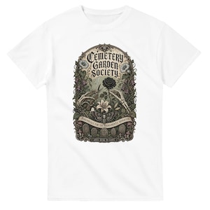 Cemetery Garden Society Sweatshirt Gothic Botanical Crewneck | Dark Academia Gardening Sweater image 9