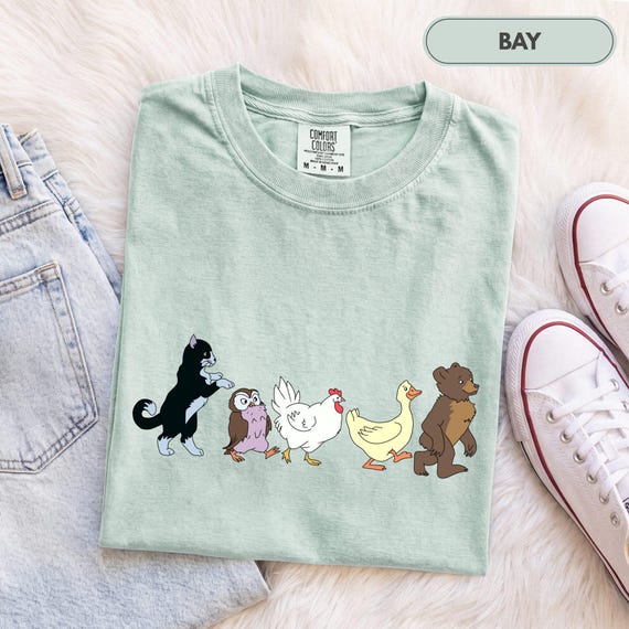 Little Bear Shirt, Cute Animal Friends Toddler Tee, Animated Show Shirt, Matching Family Kids Shirt, Animal Lover Daughter Gift