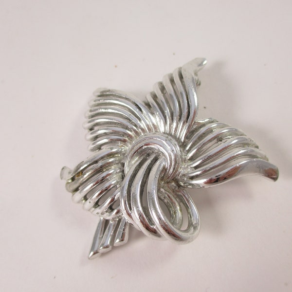 Marboux Brooch, Vintage Fashion Jewelry Pin,887  Silver tone Minimalist