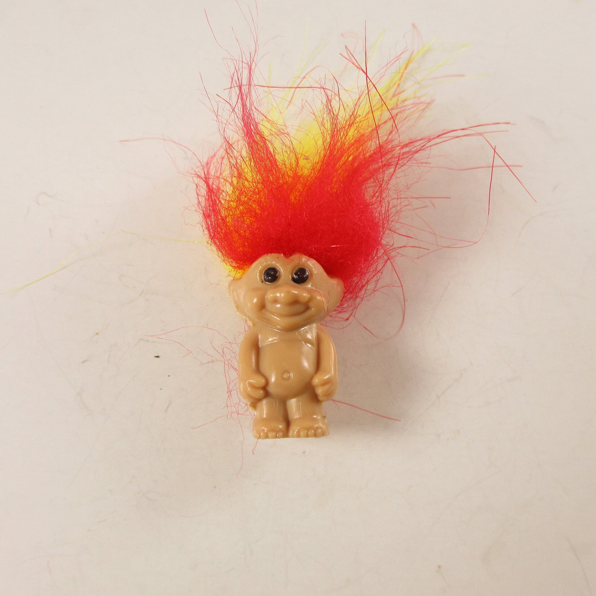 イエローレッドマグネットトロール人形、ミニブライトヘアトロール1990