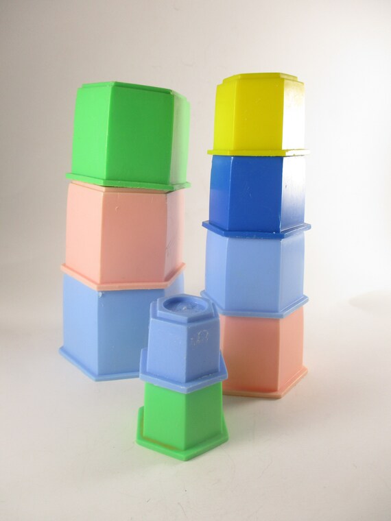 Plastic stacking cups toys sale