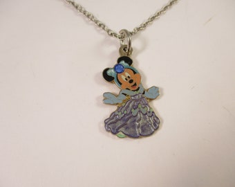 Walt Disney Minnie Mouse-hängehalsband Disney Vintage-memorabilia 1990-talet