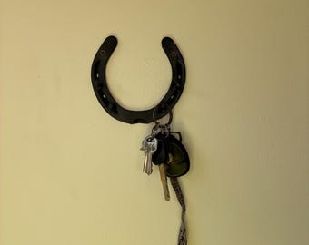 Hand made Horse shoe key hook