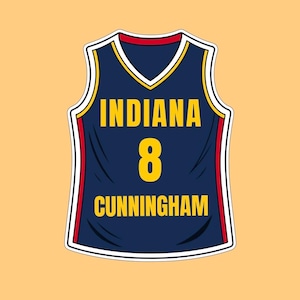 Sophie Cunningham shirtsticker, Indiana Fever shirtsticker #8, vinylsticker, WNBA-sticker