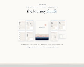Digital Travel Planner Bundle | Goodnotes iPad Travel Planner + All 7 Expansions + Road Trip Bingo | 162 Stickers | Journey Collection