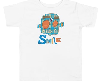 Grafik-T-Shirt für Kinder – SMILE Magu Shirt | Motiv: Drittes Auge Monster | Nachhaltige Kinderkleidung für die ganze Familie | Geschenkidee für Kleinkinder und Jugendliche