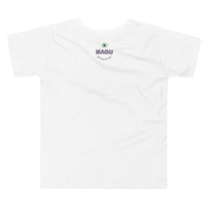 Kids Graphic Tee – ENJOY LIFE Magu Shirt | Third-Eye Monster Character | Joyful Conscious Kids Clothing for the Family | Toddler & Youth