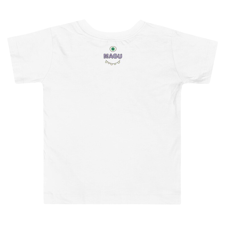 Kids Graphic Tee – ENJOY LIFE Magu Shirt | Third-Eye Monster Character | Joyful Conscious Kids Clothing for the Family | Toddler & Youth