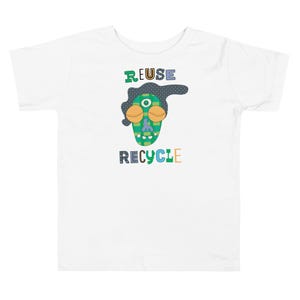 Kids Graphic Tee – REUSE RECYCLE Magu Shirt | Third-Eye Monster Character | Eco Conscious Kids Clothing for the Family | Earth Day Gift
