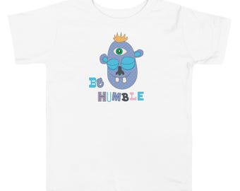 Grafik-T-Shirt für Kinder – BE HUMBLE Magu Shirt | Motiv: Drittes Auge Monster | Nachhaltige Kinderkleidung für die ganze Familie | Geschenkidee für Kleinkinder und Jugendliche