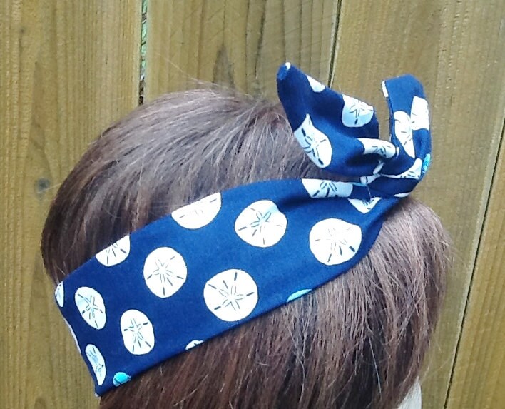 Wire Headband Wired Dolly Sand Dollar Print Wired Rockabilly - Etsy