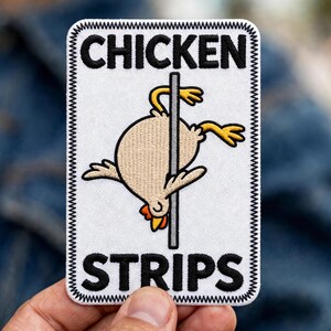 Funny Chicken Pun Iron On Patch Gag Gift For Him