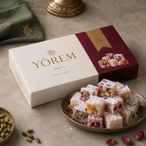 Assorted Turkish Delight Gift Box Premium Mixed Lokum Traditional Turkish Sweets Gourmet Gift