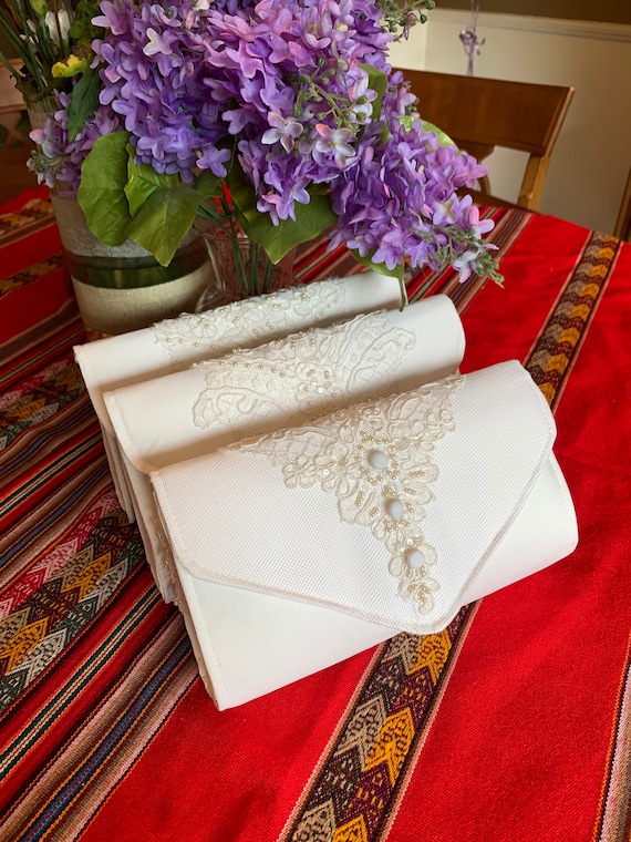 Bride Lace Envelope Clutch, Made From Your Wedding Dress, Keepsake