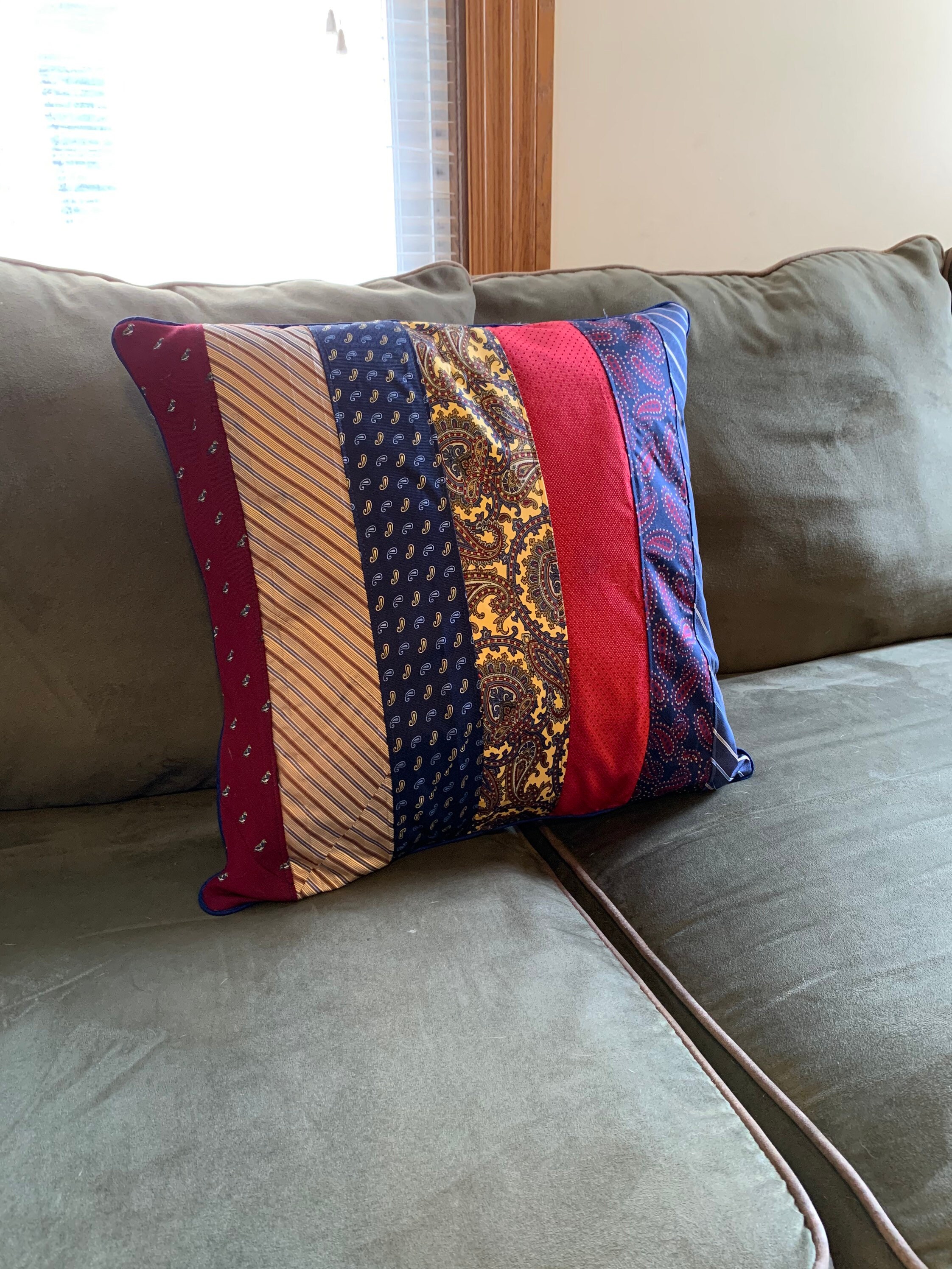 Necktie pillow memory pillow made from old neckties Etsy