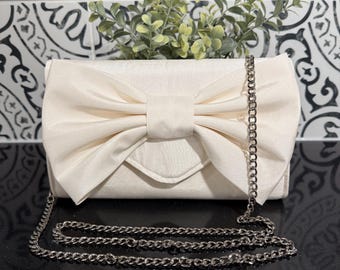 Satin Bridal Pocketbook Purse: Custom Made From Your Own Wedding