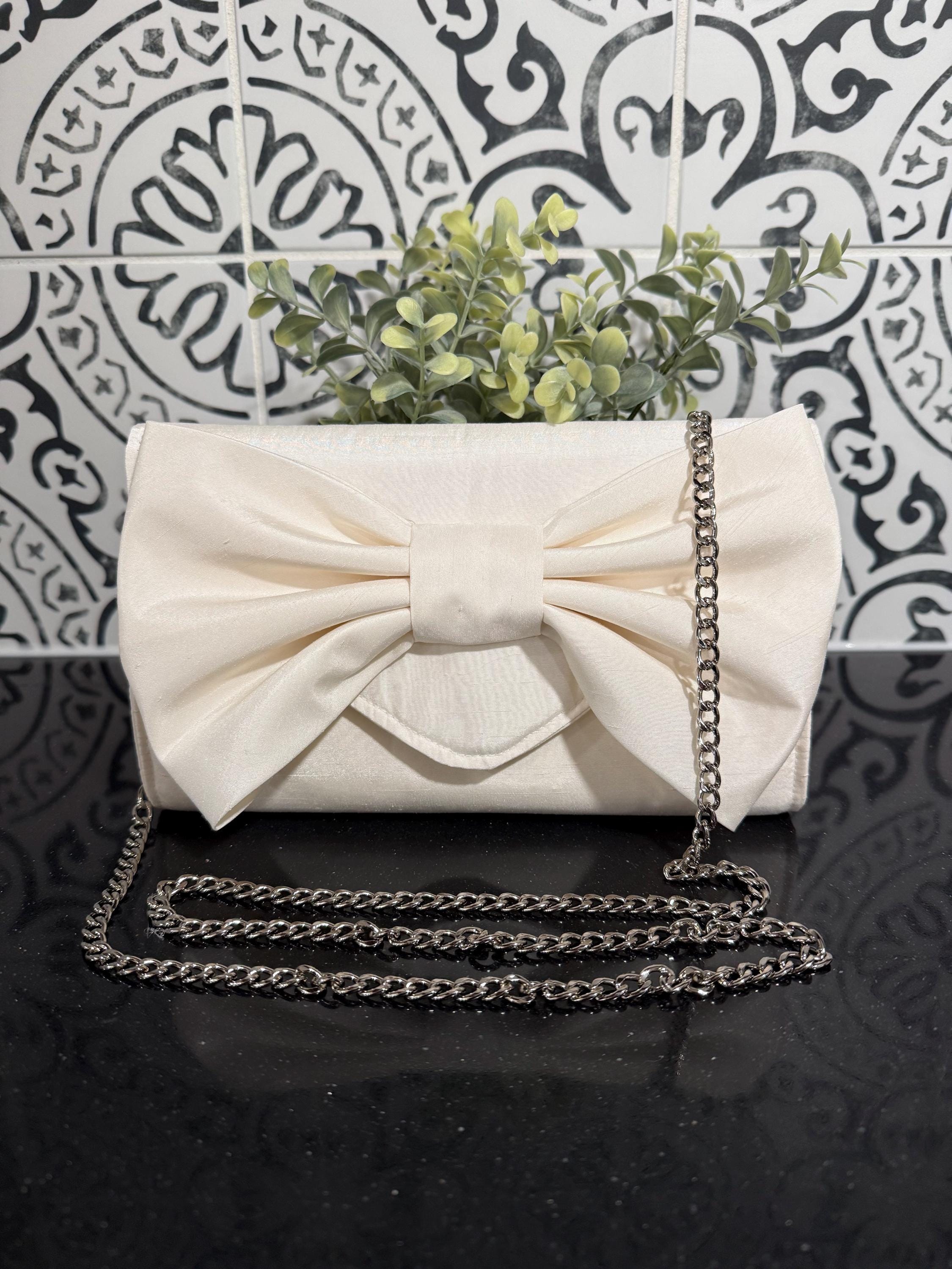 Satin Bridal Pocketbook Purse: Custom Made From Your Own Wedding