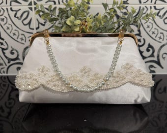 Repurposed Wedding Dress Clutch: Custom Heirloom Keepsake