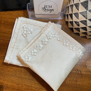 Handkerchief made from your own wedding dress, pocket square heirloom , wedding gift for bride, keepsake hankies