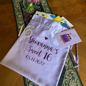 Porta-cartões personalizado Bolsa de cetim, bolsa para presente de quinze anos, bolsa para festa de casamento com monograma, feita sob medida