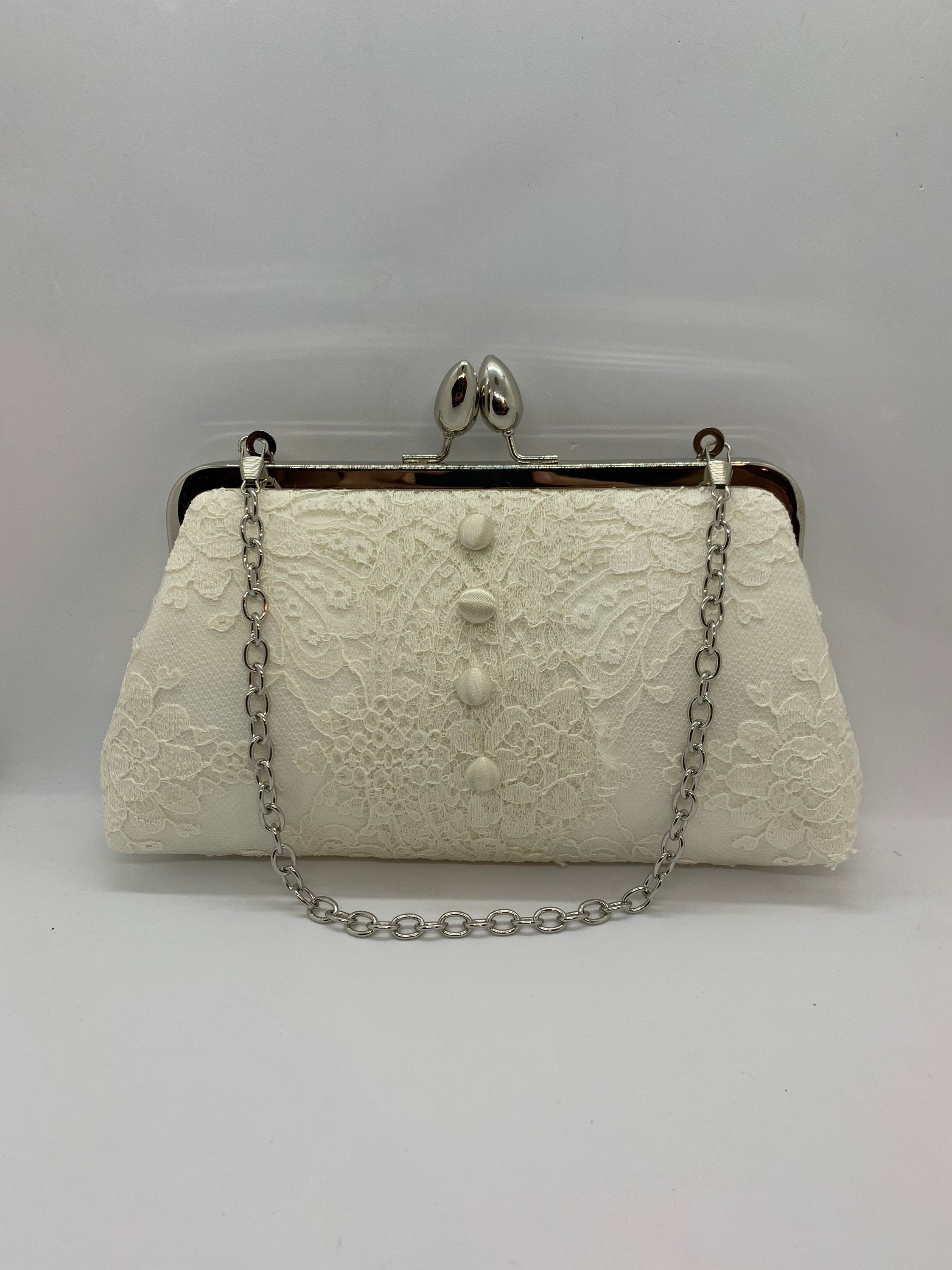 custom wedding clutch