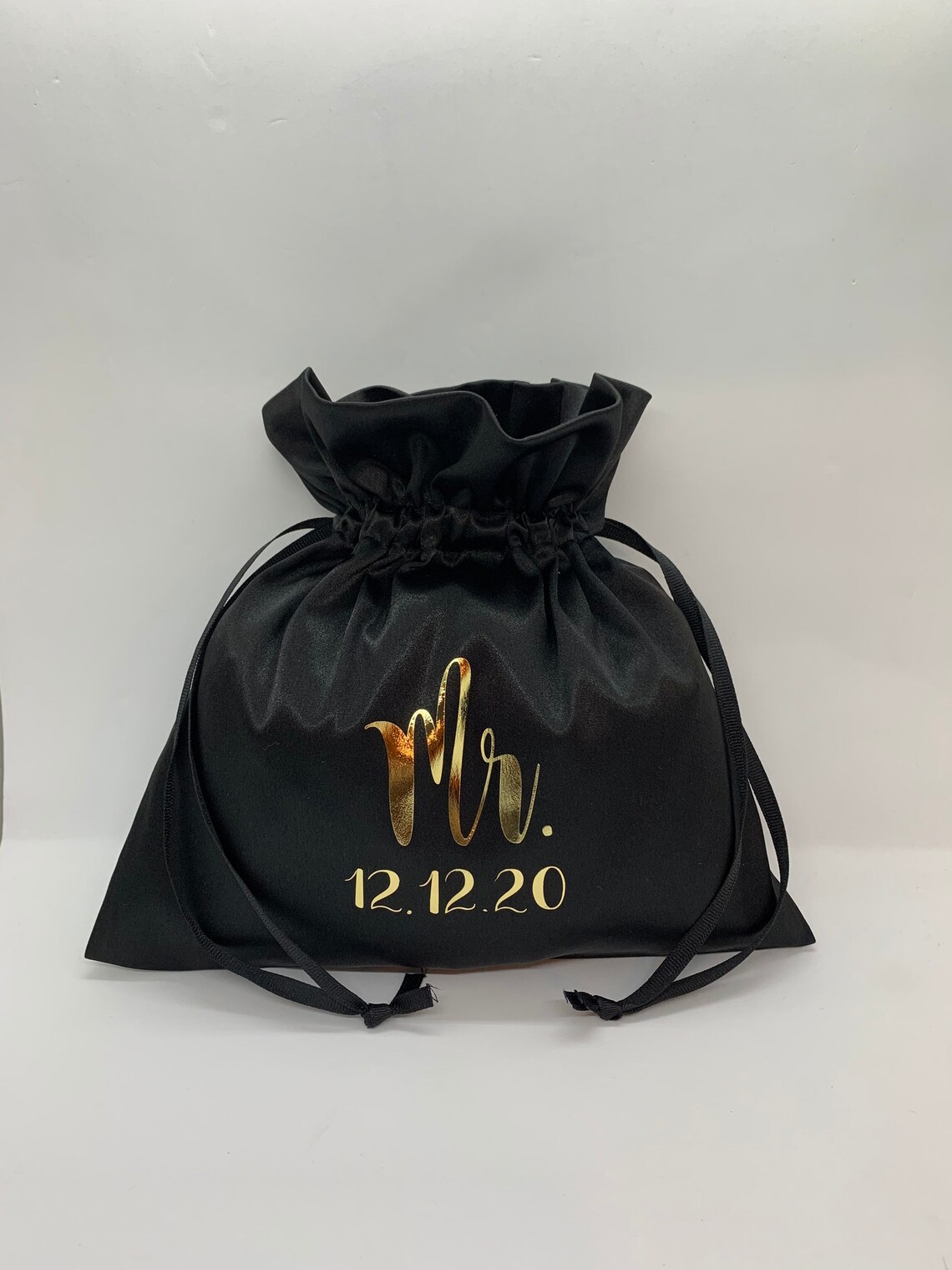 Personalized white Satin dollar dance bag for wedding money Etsy