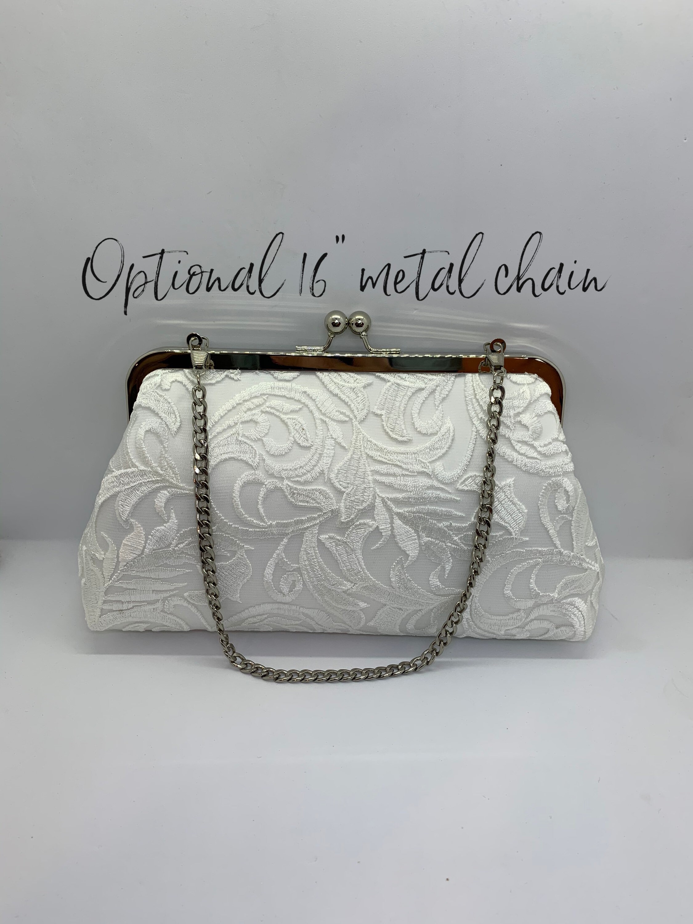 White lace wedding clutch evening bag formal event purse | Etsy