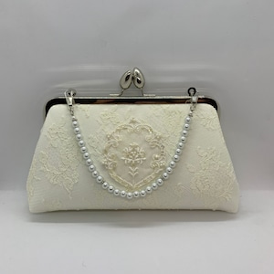 Repurposed wedding dress, bridal clutch bag, Custom made from your old wedding dress, Heirloom purse bag