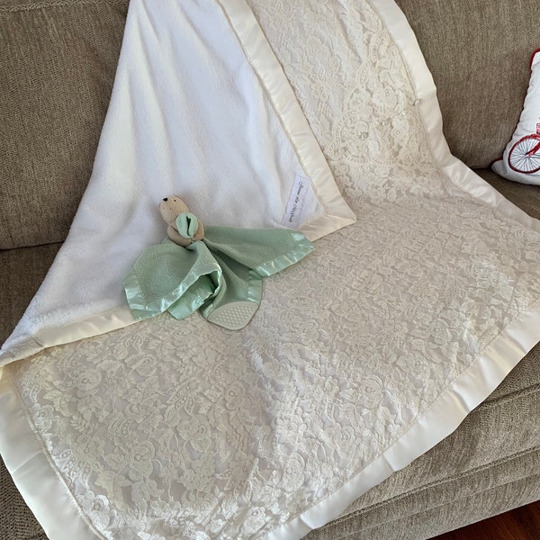 Baby Blanket From Wedding Dress Etsy