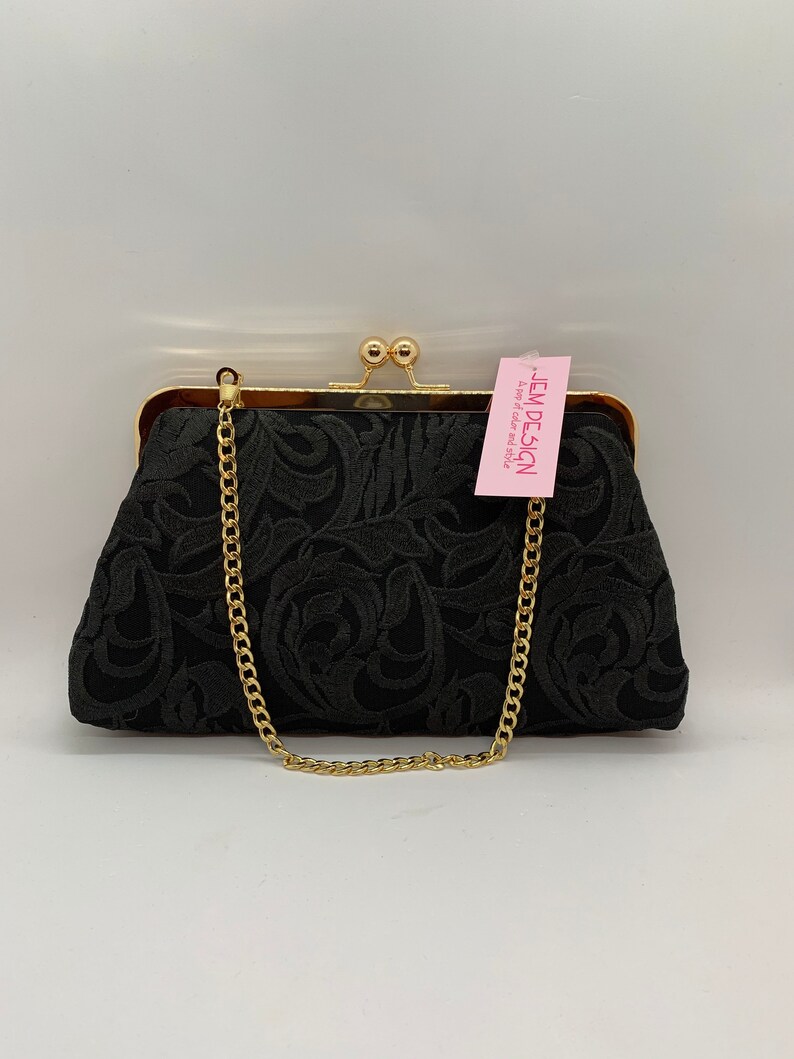 black lace clutch bag