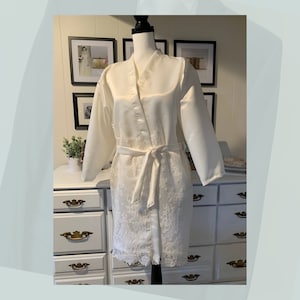 Custom Bridal Robe: Repurposed Wedding Dress Kimono