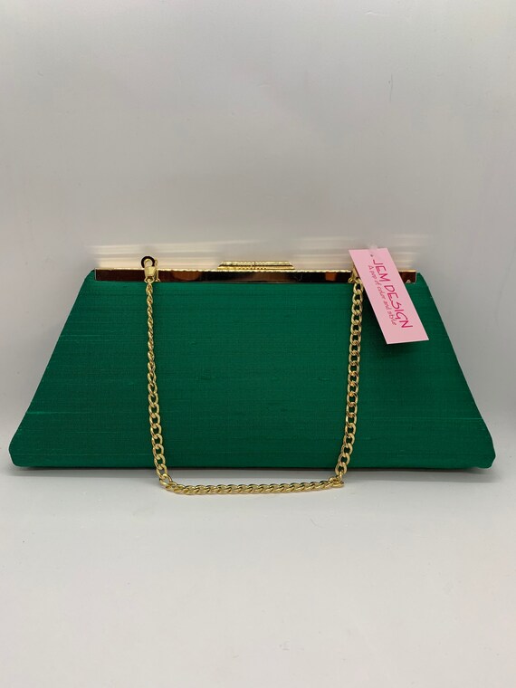emerald clutch bag