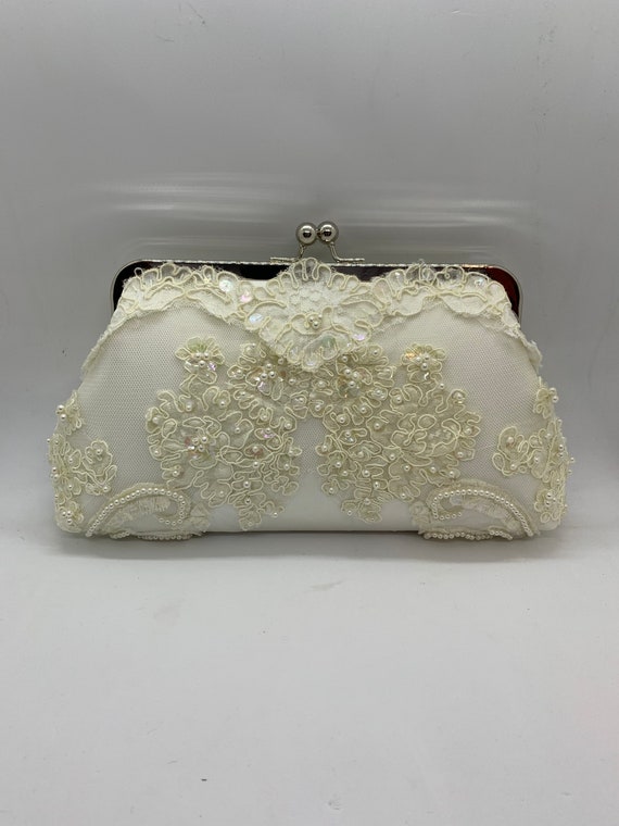 vintage bridal clutch bag