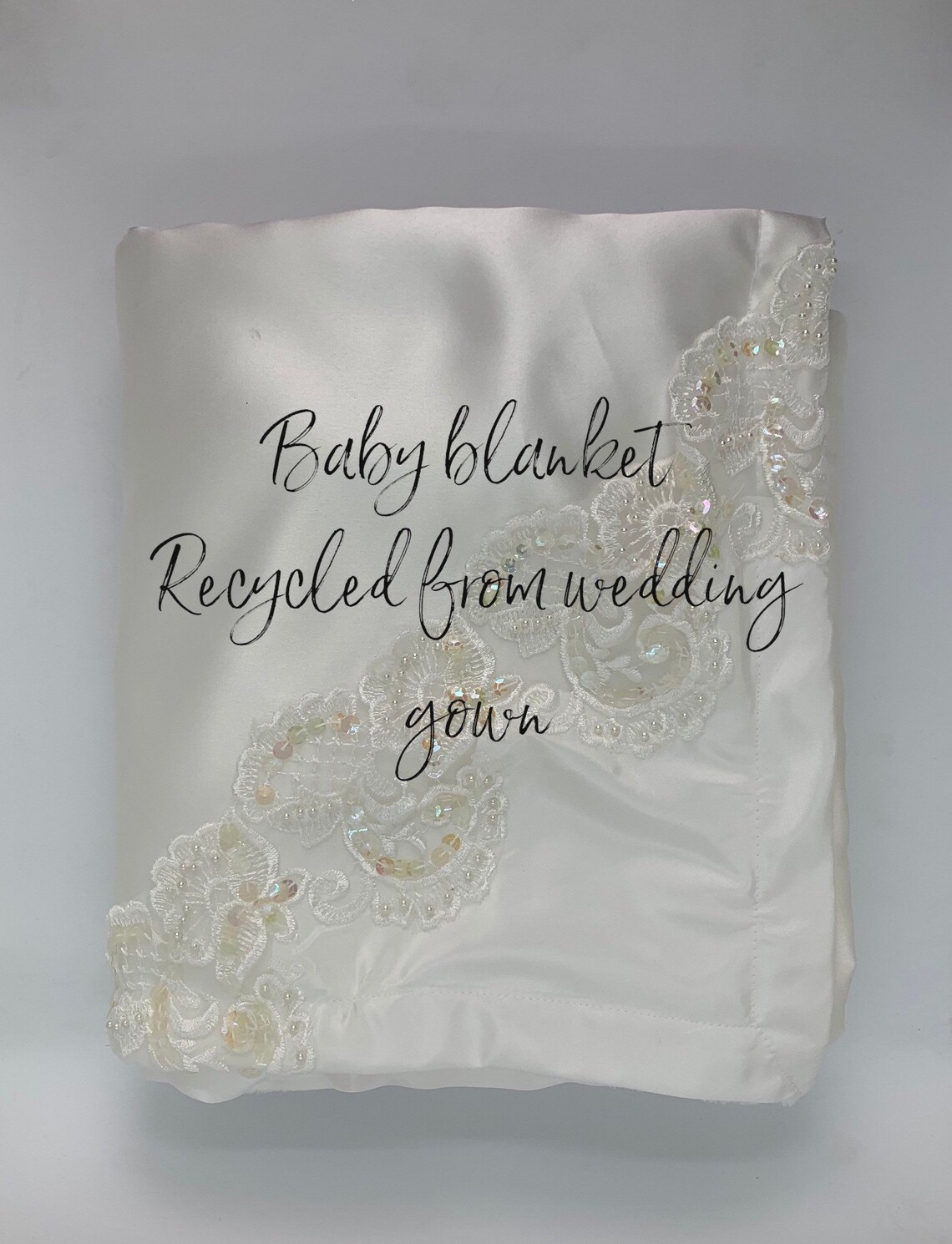 Baby blanket custom made from wedding dressNewborn wrap Etsy