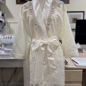 Get ready bridal robe:  repurposed from your wedding dress