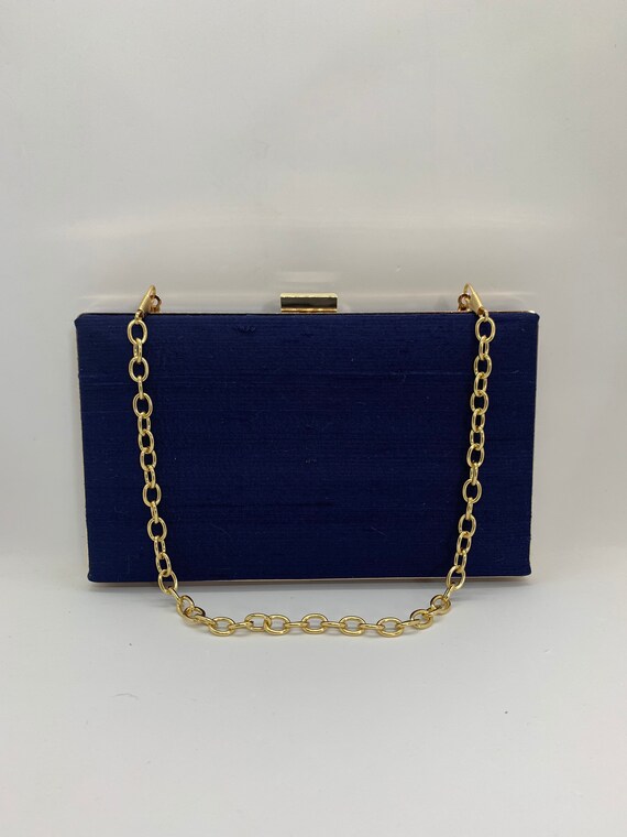 navy blue clutch purse for wedding