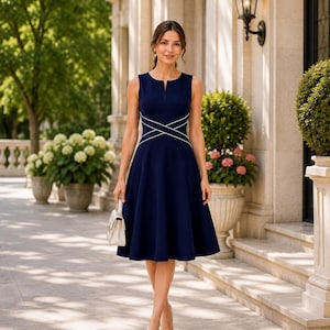 Petite Navy Dress