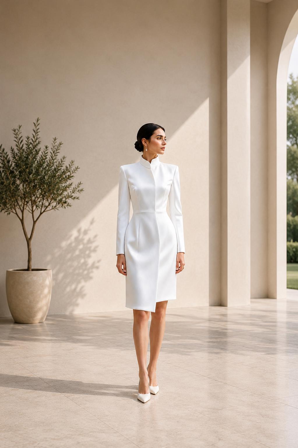 White Office Dress