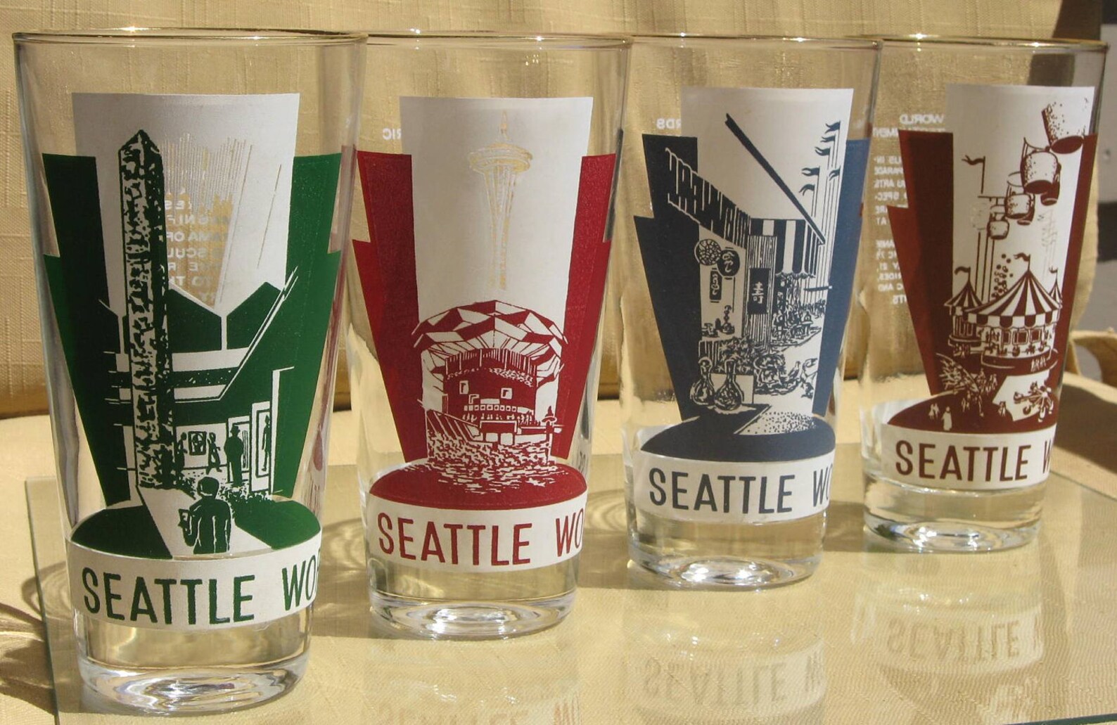 1962 Seattle World's Fair Glasses 8 Etsy
