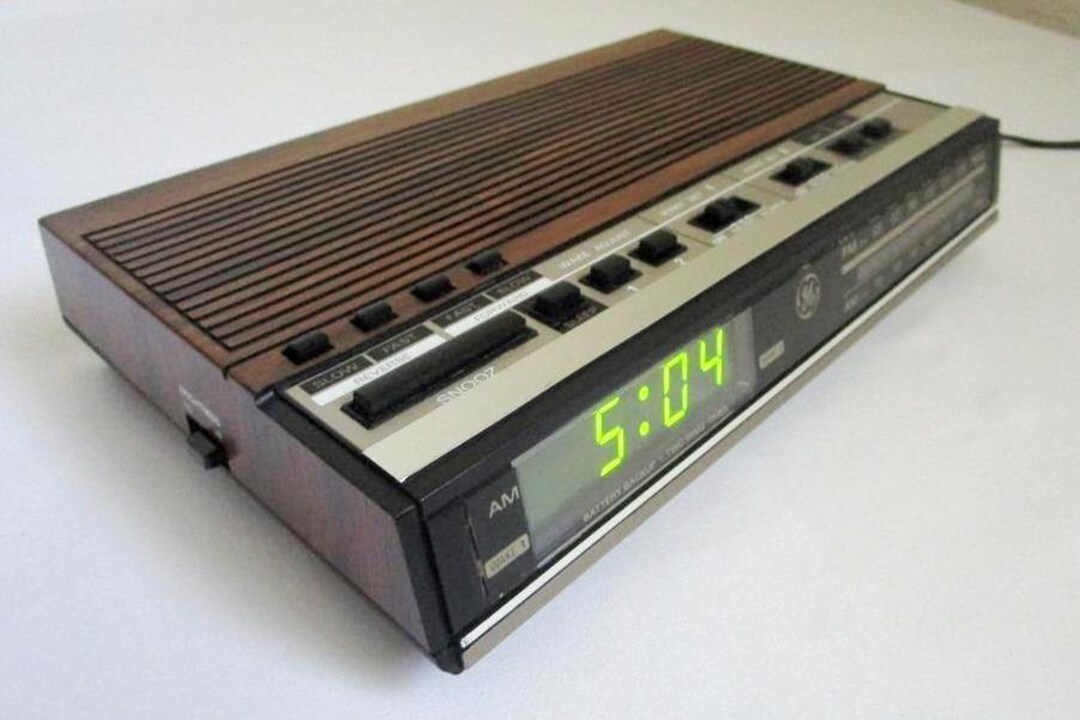 Retro General Electric AM/FM Clock Radio Dual Alarm Settings - Etsy