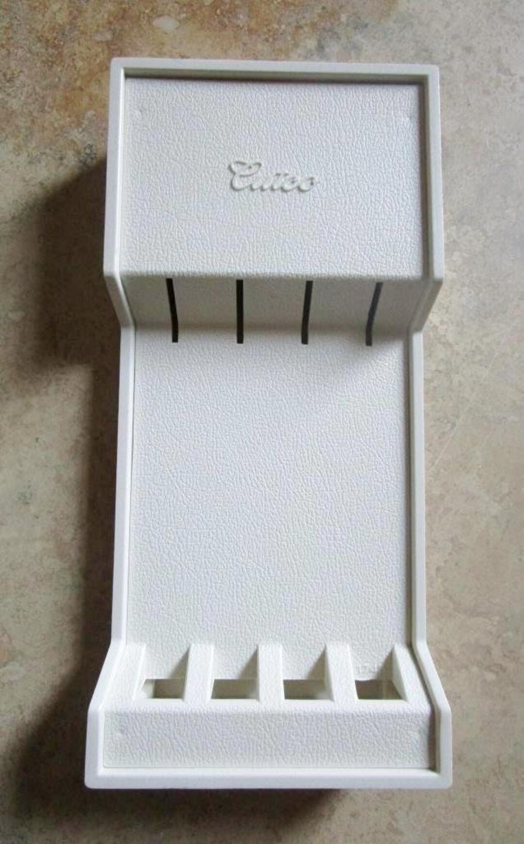 Vintage Cutco White Molded Plastic Steak Knife Holder Etsy vintage-cutco-white-molded-plastic-steak-knife-holder-etsy