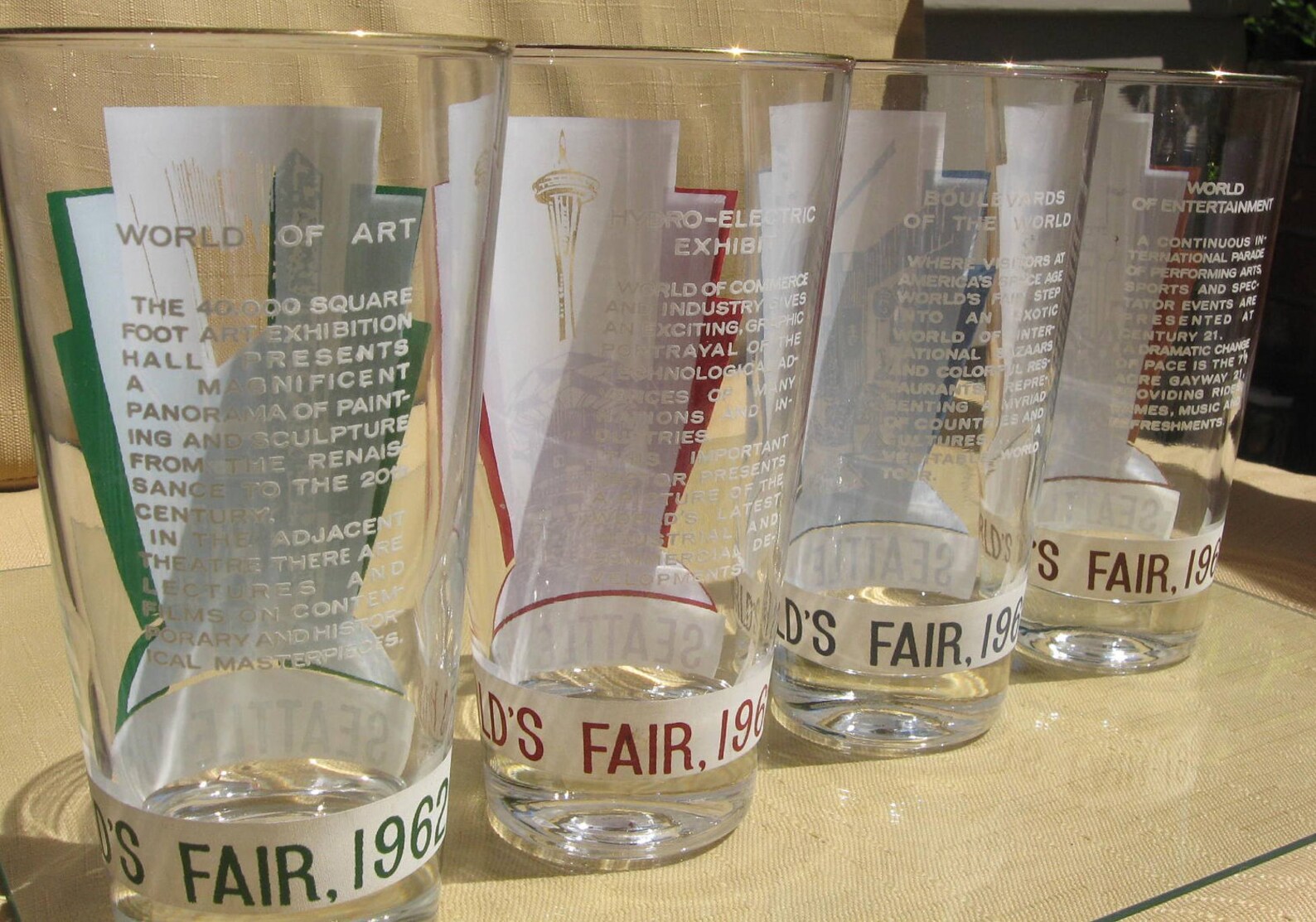 1962 Seattle World's Fair Glasses 8 Etsy