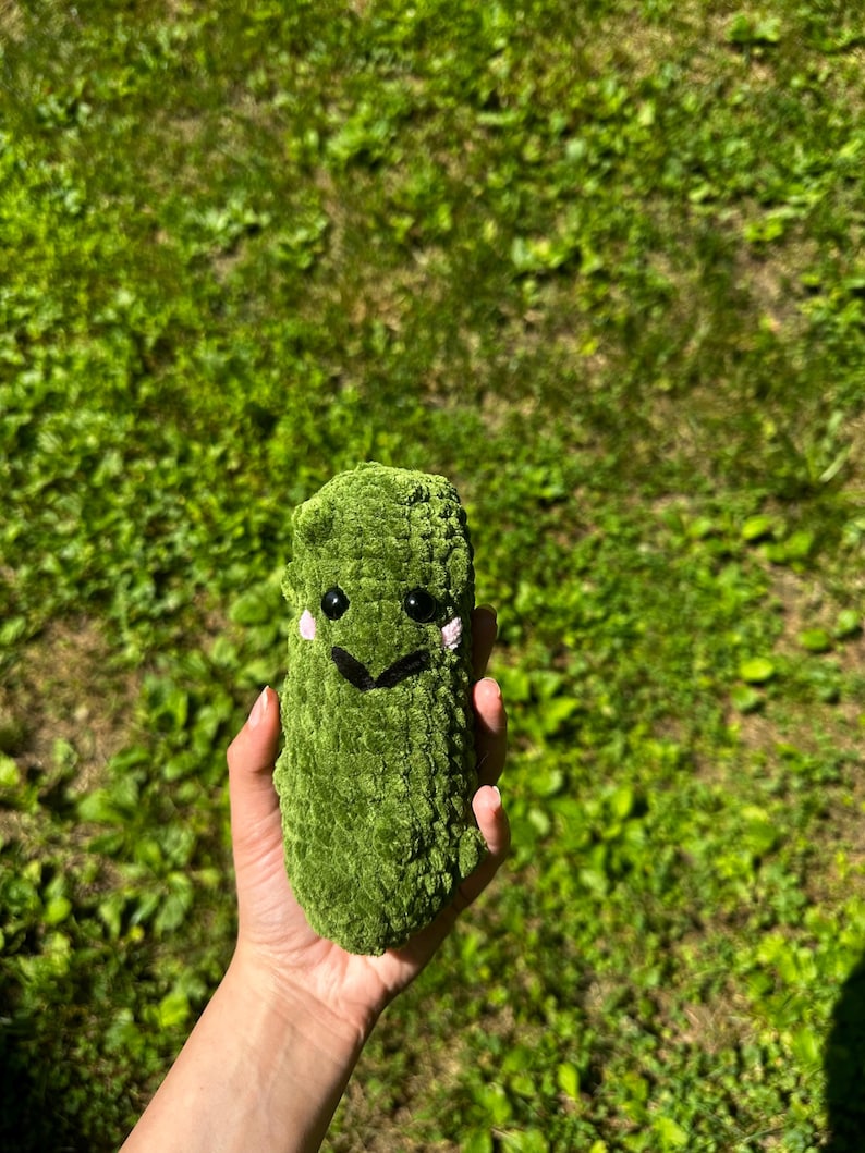 Handmade Amigurumi Pickle Plush Toy