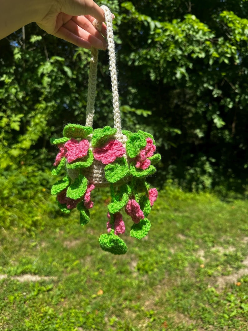 Handmade Amigurumi Hanging Plant