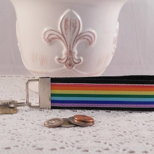 Rainbow Print llavero de pulsera