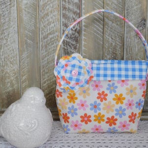 Sac à main pour petite fille en tissu fleuri mignon